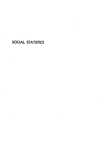 Social Statistics