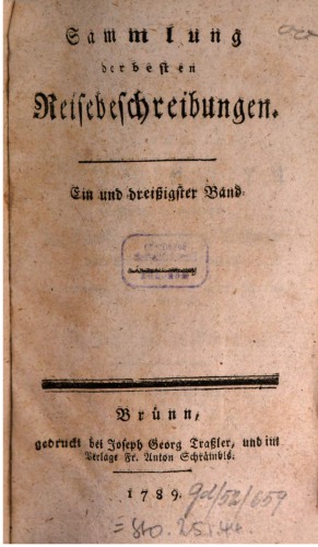 Sammlung der besten Reisebeschreibungen