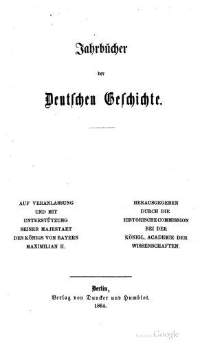Jahrbücher des Deutsche Reichs unter Heinrich II.
