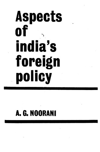 Aspects of India's Foreign Policy