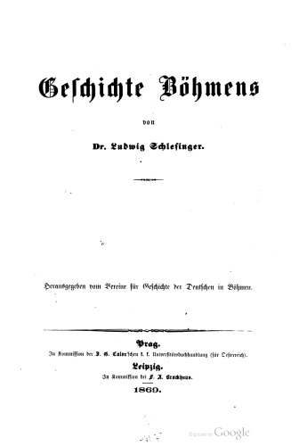 Geschichte Böhmens