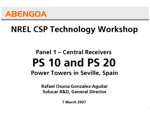 ps10-20 power towers