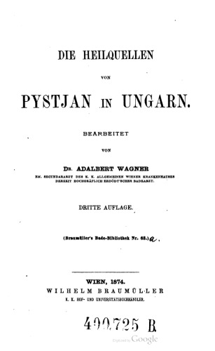 Die Heilquellen von Pystjan in Ungarn