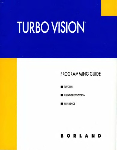 Turbo Vision 2.0 Programming Guide