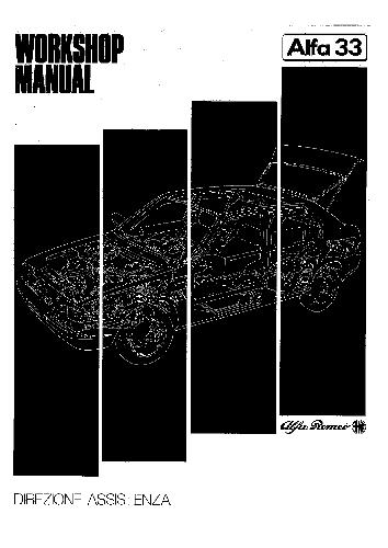 Alfa Romeo 33 workshop manual