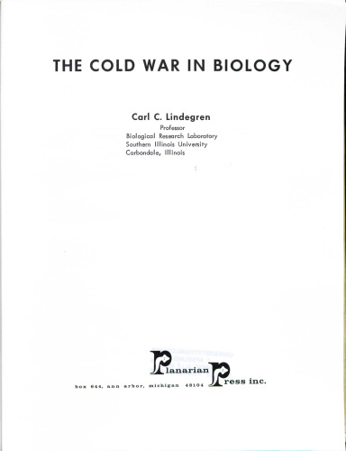 The Cold War in Biology