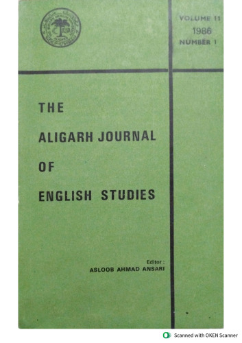 The Aligarh Journal of English Studies