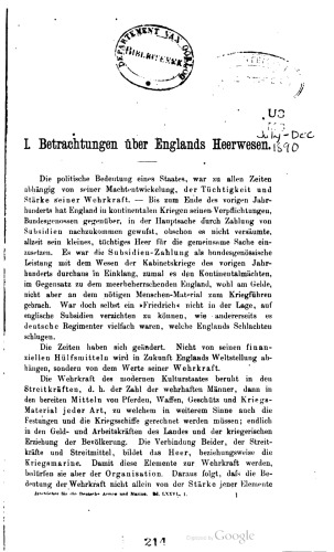 Jahrbücher für die Deutsche Armee und Marine