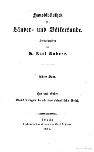 Wanderungen durch das Chinesische Reich