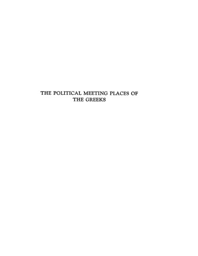 The political meeting places of the Greeks