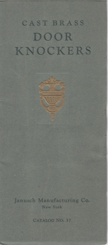 Cast Brass Door Knockers Catalog No. 37