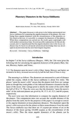 Planetary Diameters in the Surya-Siddhanta