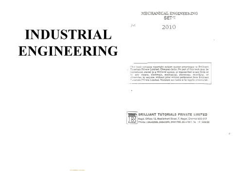 ESE(Mechanical Engineering): Industrial Engineering