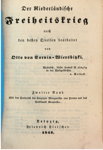 Der niederländische Freiheitskrieg