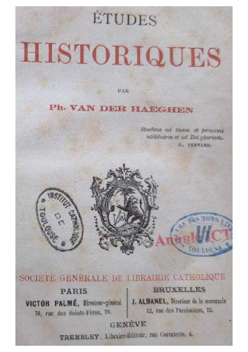 Etudes Historiques