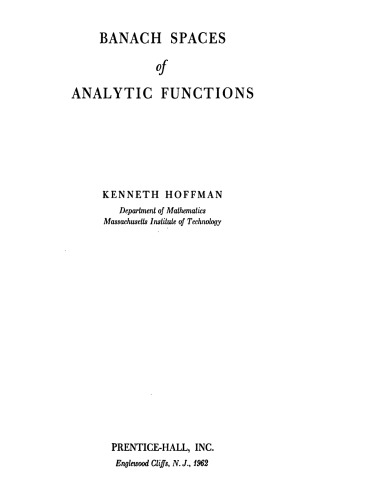 Banach spaces of analytic functions