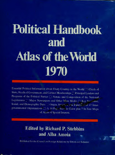 Political handbook and atlas of the world, 1970