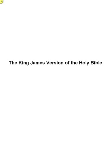 The King James Version of the Holy Bible