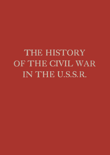 The History of the Civil War in the U.S.S.R.