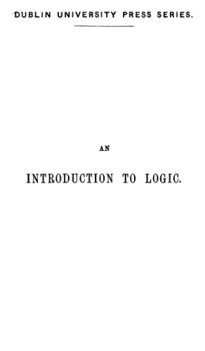 Introduction to logic, with supplemental chapters