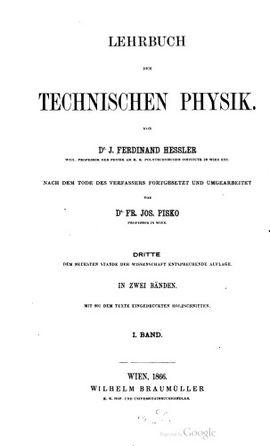 Lehrbuch der Technischen Physik