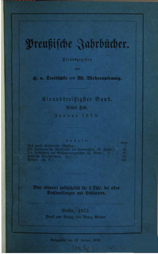 Preußische Jahrbücher