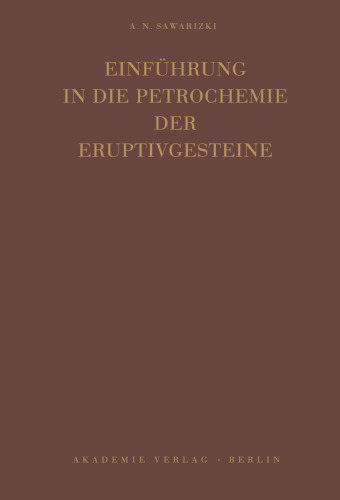 Einführung in die Petrochemie der Eruptivgesteine
