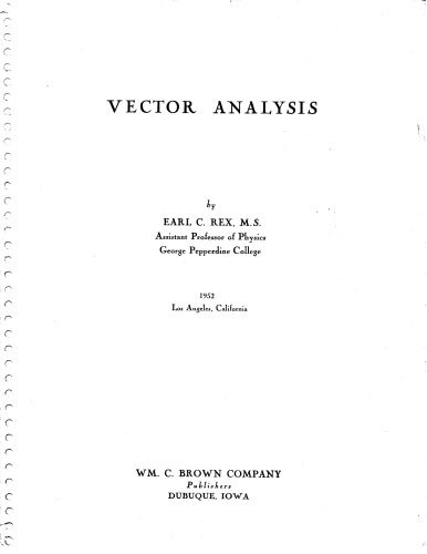 Vector Analysis
