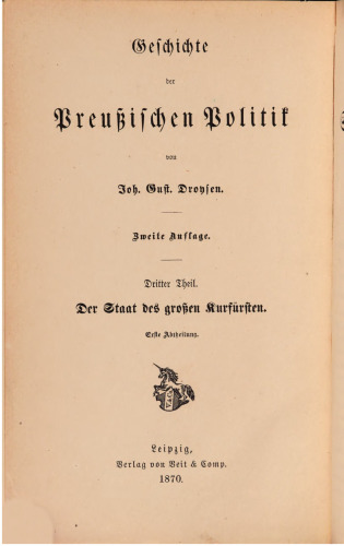 Der Staat des Großen Kurfürsten