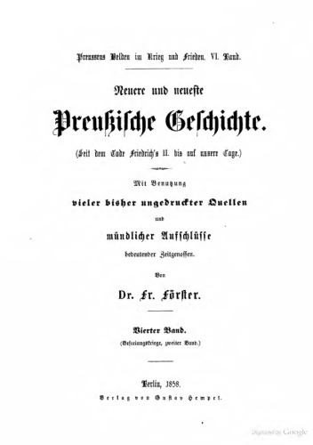Geschichte der Befreiungskriege 1813, 1814, 1815