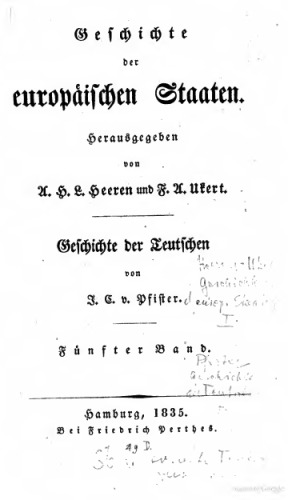 Geschichte der Teutschen [Deutschen] / Vom Westphälischen [Westfälischen] Frieden bis zur Auflösung des Reiches