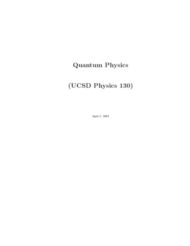 Quantum Physics