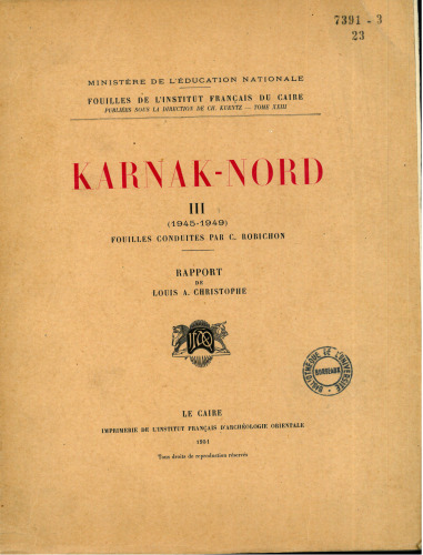 Karnak nord iii 45/49