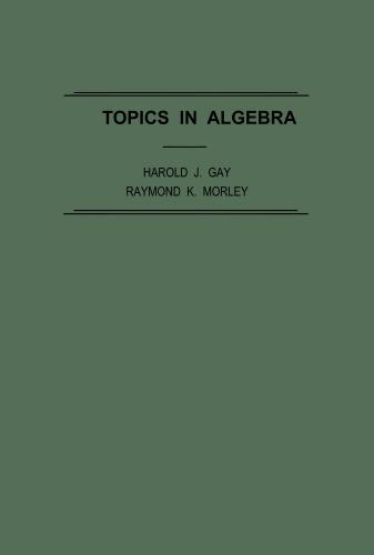 Topics in Algebra