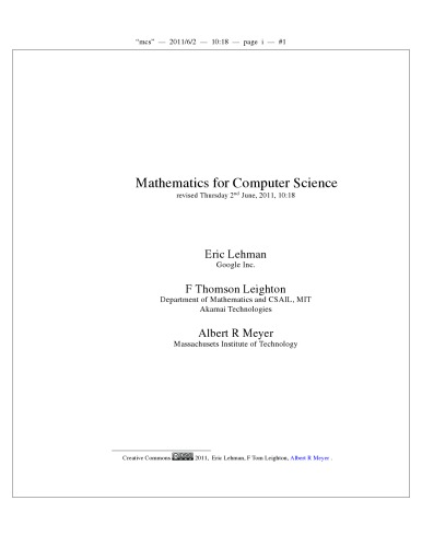 Mathematics for computer science