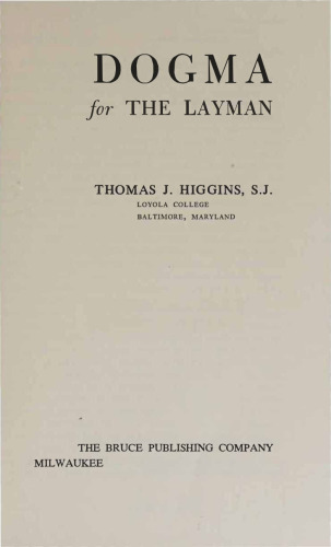 Dogma for Layman