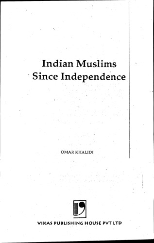 Indian Muslims since Independence