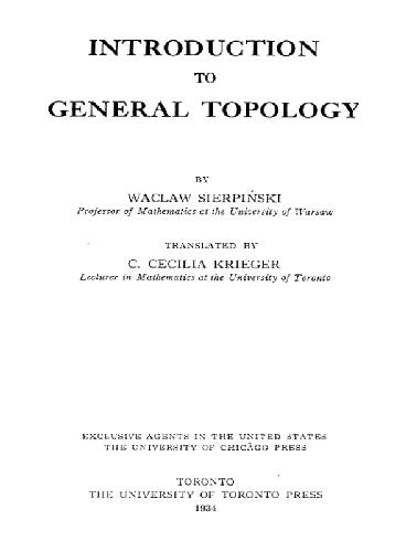 Introduction to General Topology