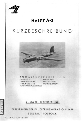 HeinkelHe 177 A-3 Kurzbeschreibung