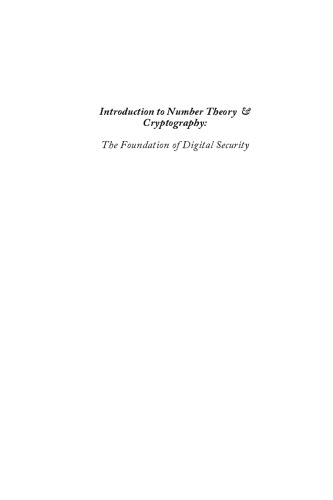 Introduction to Number Theory & Cryptography: The Foundation of Digital Security (With 400+ Practice Questions for Undergraduates and Graduates)
