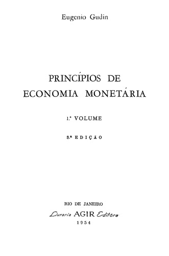 Princípios de Economia Monetária