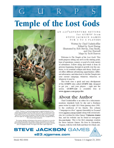GURPS Classic: Temple of the Lost Gods