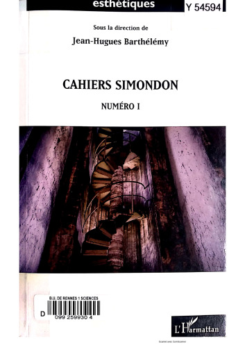 Cahiers Simondon