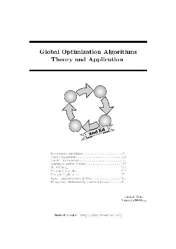 Thomas Weise Global Optimization Algorithms - Theory and Application 2Ed
