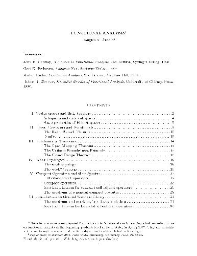 Functional Analysis