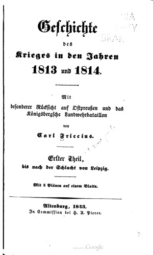 Bis nach der Schlacht von Leipzig
