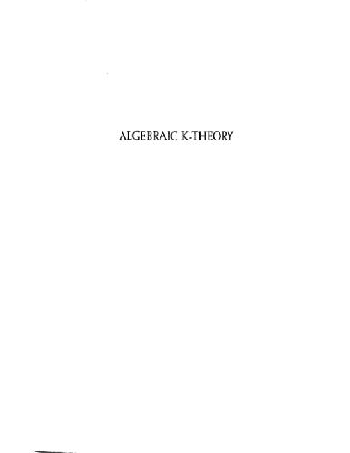Algebraic K-theory