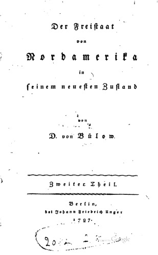 Der Freistaat von Nordamerika in seinem neuesten Zustand