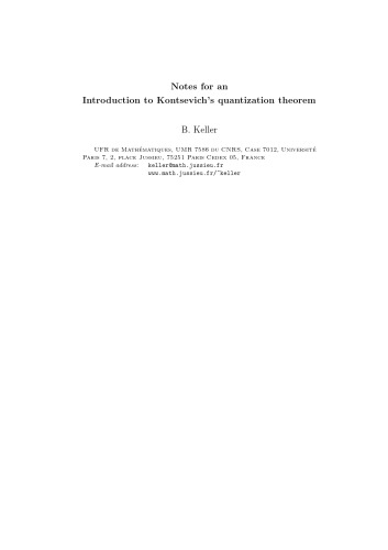 Notes for an Introduction to Kontsevich’s quantization theorem [Lecture notes]