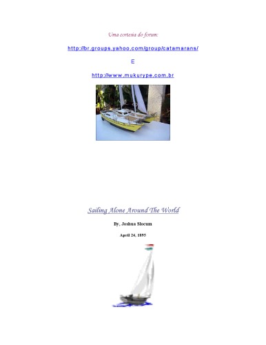 Sailing Alone Around the World - Slocum